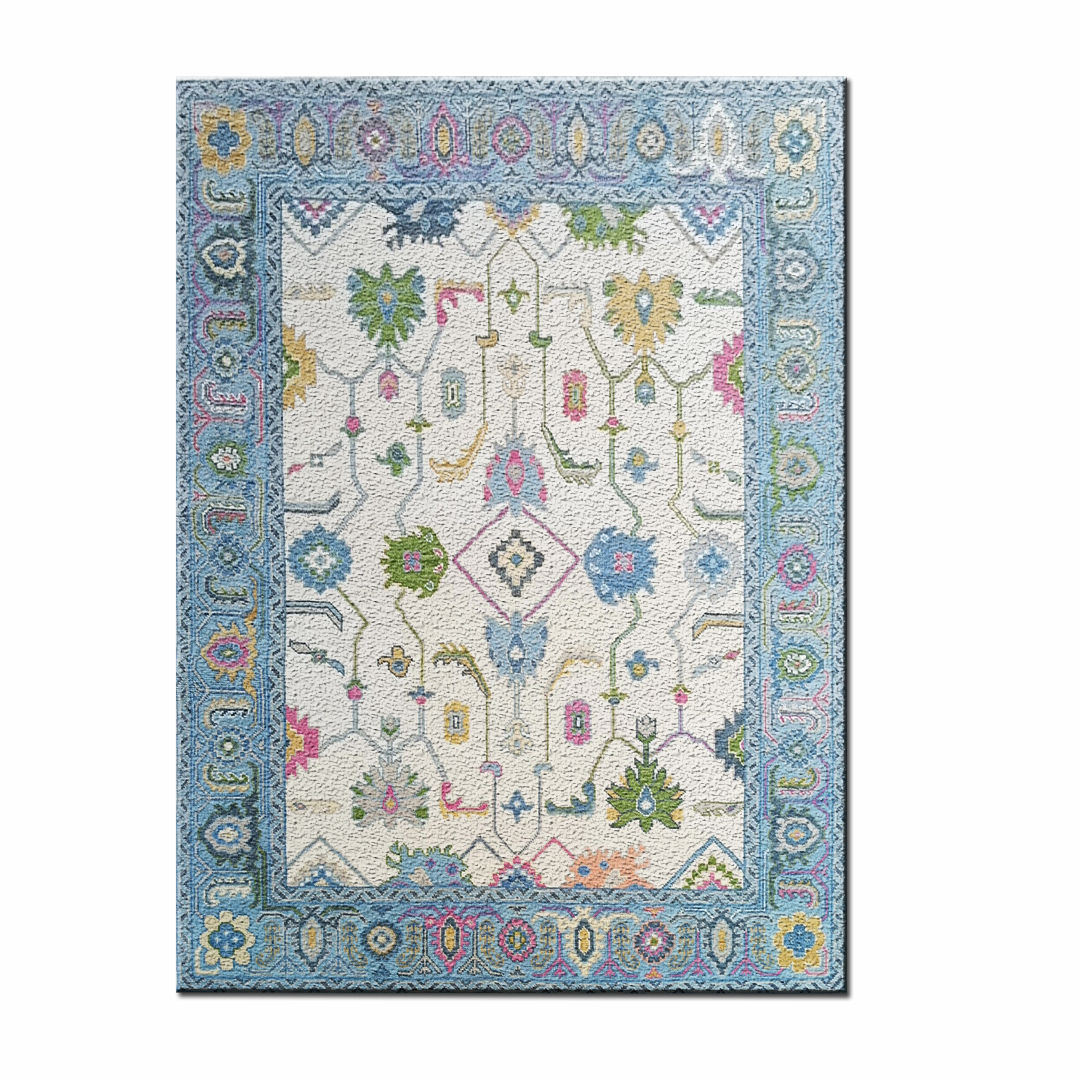 ANAVELIS - Hand Knotted Oushak Carpet